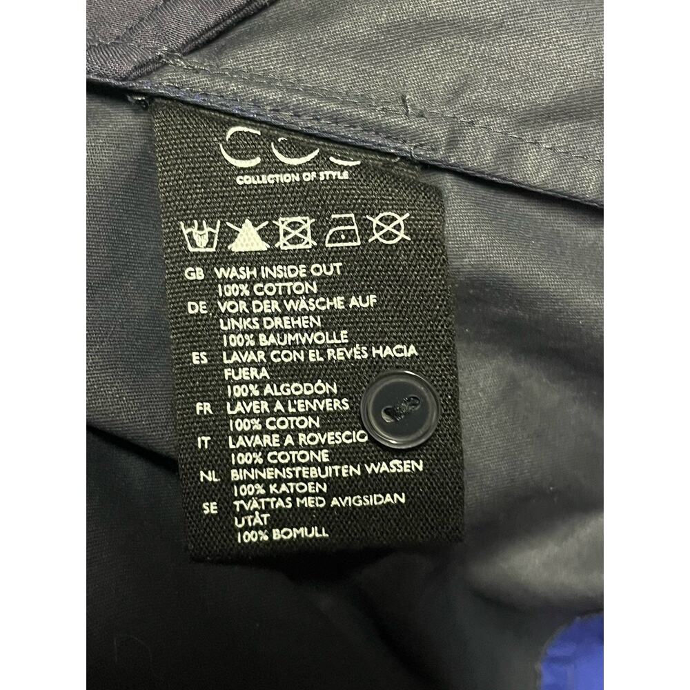 Cos Structured A-Line Dress Color Block Womens Sm… - image 8